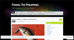 Desktop Screenshot of fishingthephilippines.com